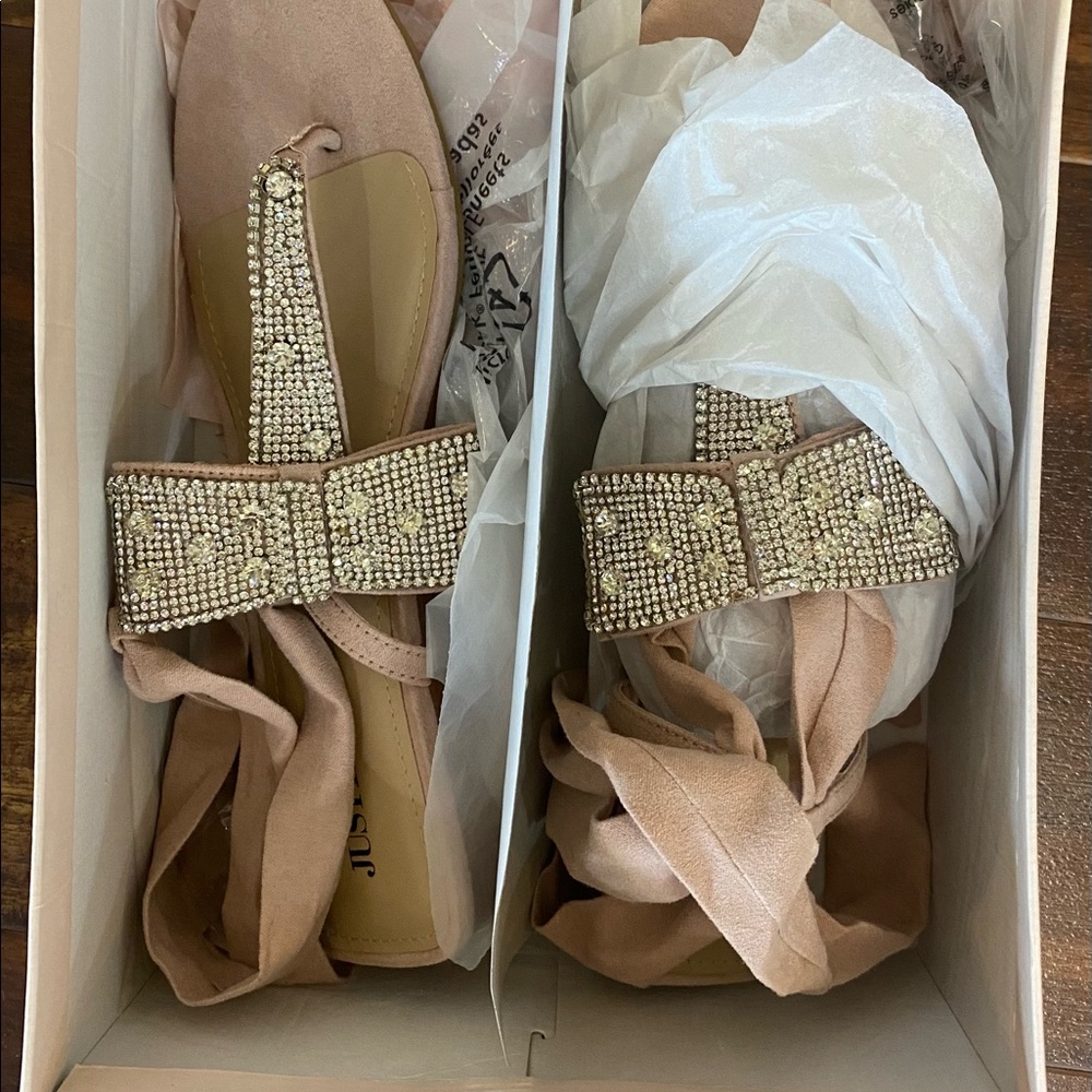 Just Fab Lace Up Sandals